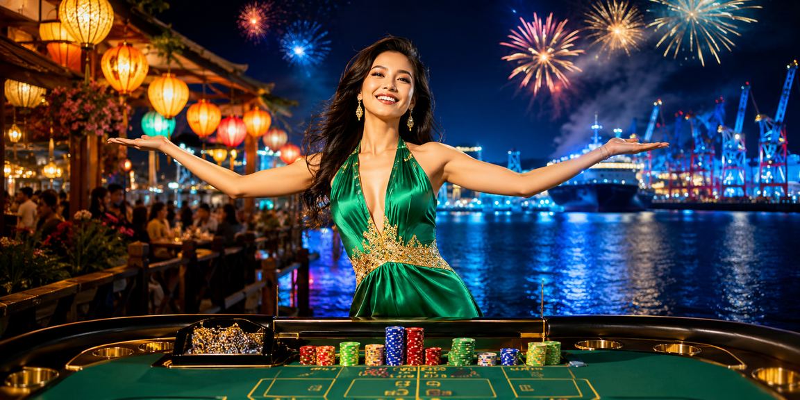 Không khí sôi động tại chợ đêm Hải Phòng bên bàn baccarat trực tuyến